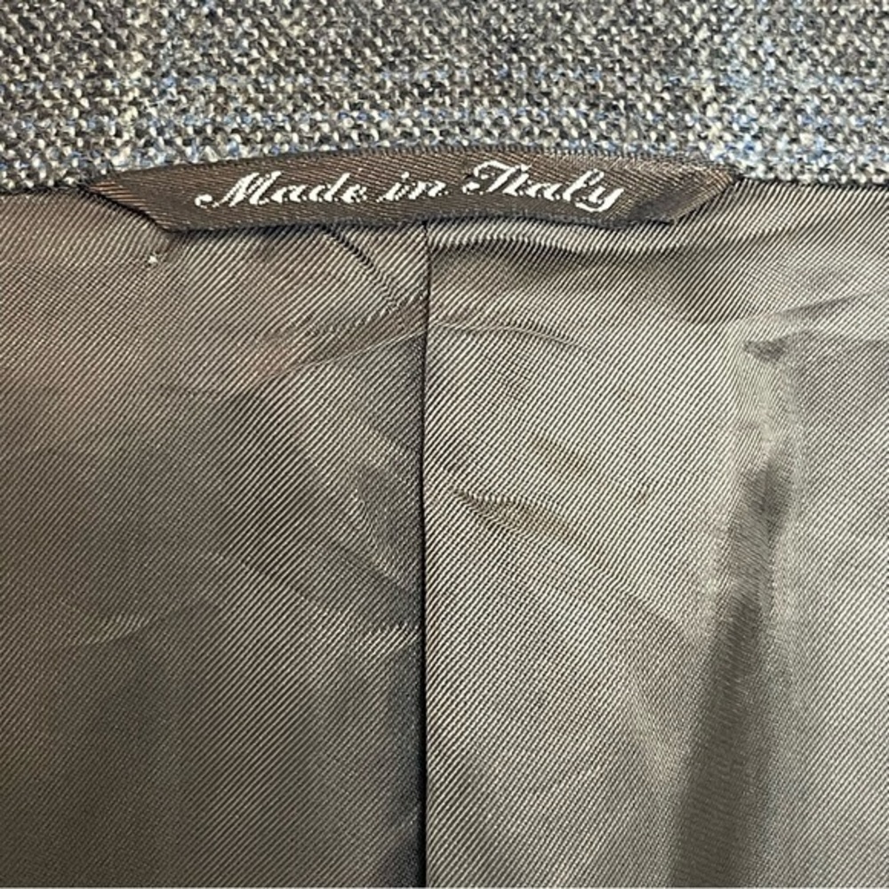 Canali made in Italy Sportcoat Window Pane Bemberg Wool Surgion Cuffs Vent 46L - Picture 11 of 15